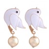 Fashion Metal Wild Dripping Oil Hit Color Magpie Temperament Exaggerated Earrings Nhsc208046