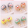 New Fashion Simple Ceramic Smile Earrings Yiwu Toppinggoods Wholesale Nhsc208612