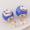 New Fashion Simple Ceramic Smile Earrings Yiwu Toppinggoods Wholesale Nhsc208612