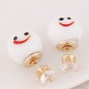 New Fashion Simple Ceramic Smile Earrings Yiwu Toppinggoods Wholesale Nhsc208612