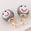 New Fashion Simple Ceramic Smile Earrings Yiwu Toppinggoods Wholesale Nhsc208612