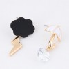 Korean Fashion Sweet Ol Cloud Umbrella Zircon Asymmetric Earrings Yiwu Toppinggoods Wholesale Nhsc208617