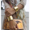 Fashion Texture Metal Exaggerated Glossy Opening Bracelet Yiwu Toppinggoods Wholesale Nhsc208622