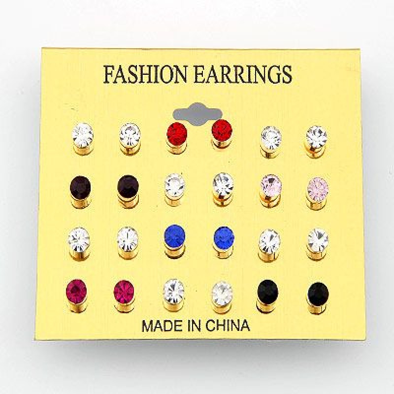 Korean Fashion Single Diamond Ear Stud Set Random Color Yiwu Toppinggoods Wholesale Nhsc208625