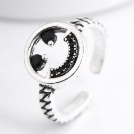 Fashion Retro Smiley Open Ring Yiwu Toppinggoods Wholesale Nhsc208635