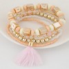 New Bohemian Metal Wild Rice Beads Tassel Multilayer Bracelet Yiwu Toppinggoods Wholesale Nhsc209549