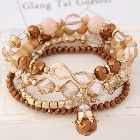 Simple Crystal Mix And Match Fashion Bracelet Yiwu Toppinggoods Wholesale Nhsc209551