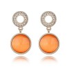 Korean Fashion Concise Opal Earrings Yiwu Toppinggoods Wholesale Nhsc209555