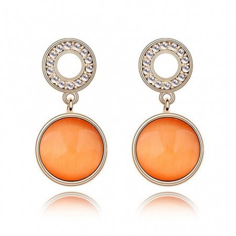 Korean Fashion Concise Opal Earrings Yiwu Toppinggoods Wholesale Nhsc209555