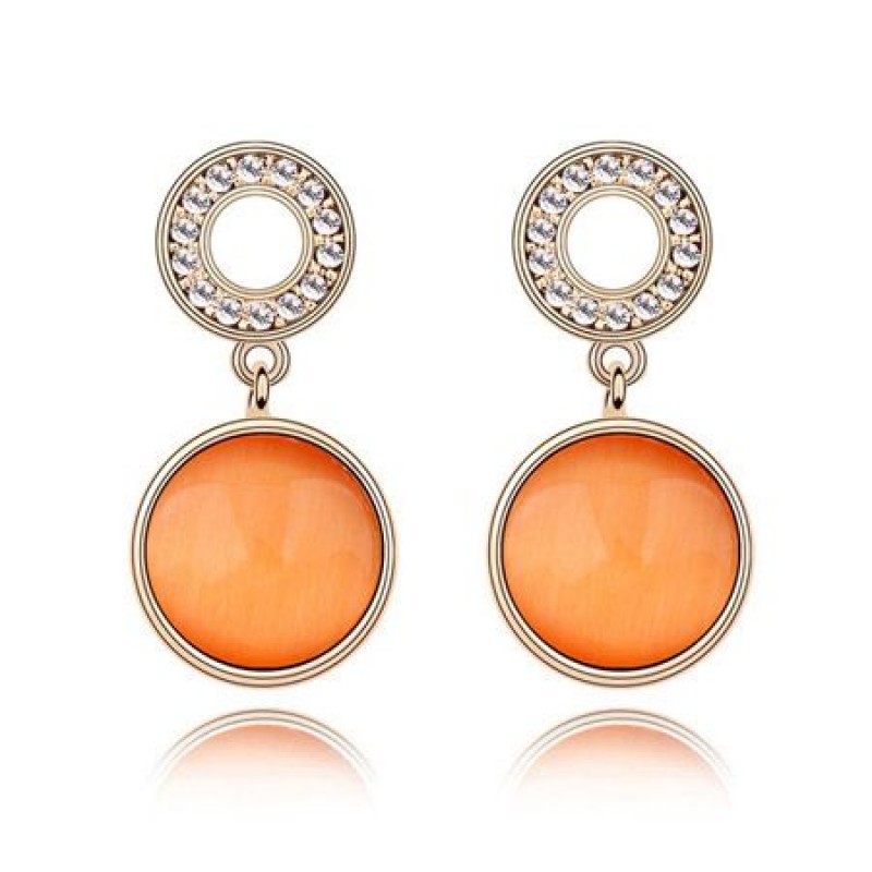 Korean Fashion Concise Opal Earrings Yiwu Toppinggoods Wholesale Nhsc209555