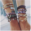Simple Metal Anchor Braided Multilayer Bracelet Yiwu Toppinggoods Wholesale Nhsc209565