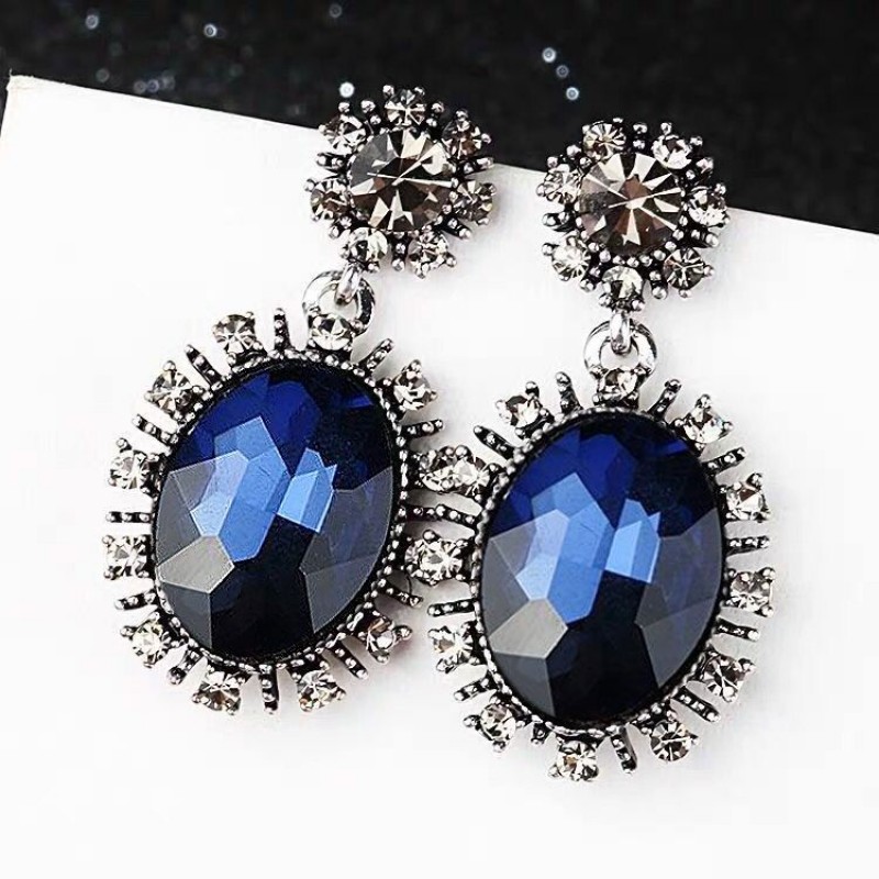 Fashion Retro Baroque Gorgeous Gems Exaggerated Earrings Yiwu Toppinggoods Wholesale Nhsc210052