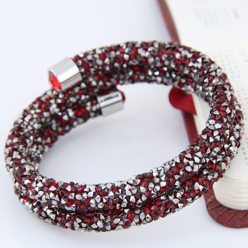 Fashion Double Opening Bracelet Yiwu Toppinggoods Wholesale Nhsc210074
