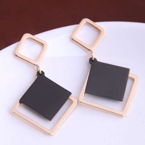 Korean Fashion Sweet Simple Square Earrings Yiwu Toppinggoods Wholesale Nhsc210435