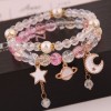 Korean Fashion Simple And Versatile Multielement Pendant Crystal Glass Ball Bead Fashion Doublelayer Bracelet Yiwu Toppinggoods Wholesale Nhsc210470