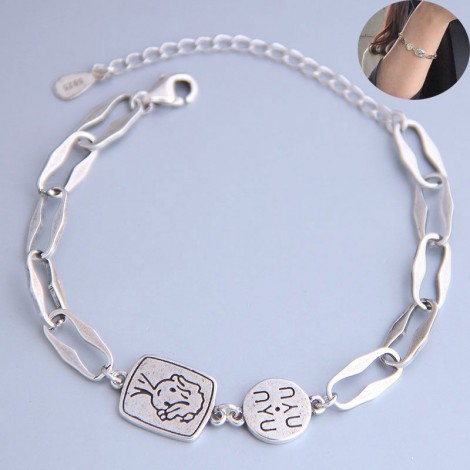 Korean Fashion Wild Combination Retro Imitation Thai Silver Bracelet Yiwu Toppinggoods Wholesale Nhsc210809