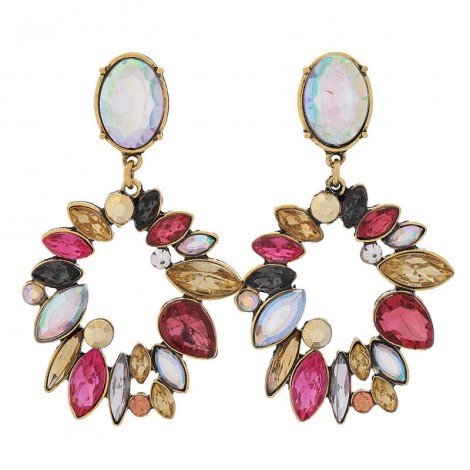 Exaggerated Metal Stud Earrings Yiwu Toppinggoods Wholesale Nhsc211288