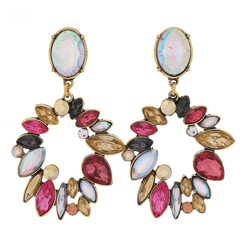 Exaggerated Metal Stud Earrings Yiwu Toppinggoods Wholesale Nhsc211288