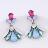 Metal Shiny Gorgeous Gemstone Earrings Yiwu Toppinggoods Wholesale Nhsc211303