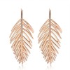 Metal Hollow Branches Leaves Leaves Exaggerated Earrings Yiwu Toppinggoods Wholesale Nhsc211309