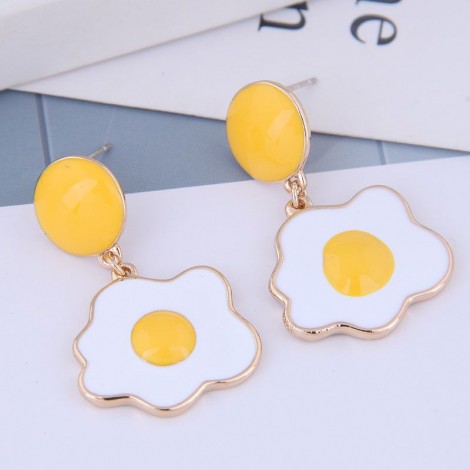 Korean Fashion Sweet Plum Blossom Temperament Personality Stud Earrings Nhsc216993