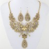 Fashion Metal Hollow Butterfly Drop Temperament Necklace Earring Set Wholesale Nhsc217017