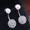 Exquisite 925 Silver Needle Korean Fashion Sweet Inlaid Zirconium Bright Beads Personality Earring Wholesale Nhsc218102