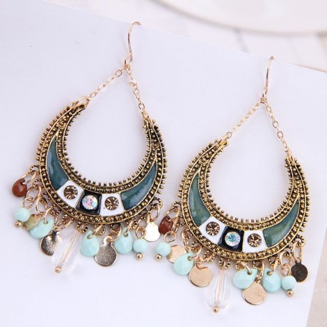 Fine Art Fashion Metal Bohemian Temperament Womens Earrings  Wholesale Toppinggoods Nhsc219055