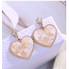 Korean Fashion Metal Sweet And Simple Peach Heart Earrings Wholesale Toppinggoods Nhsc219067