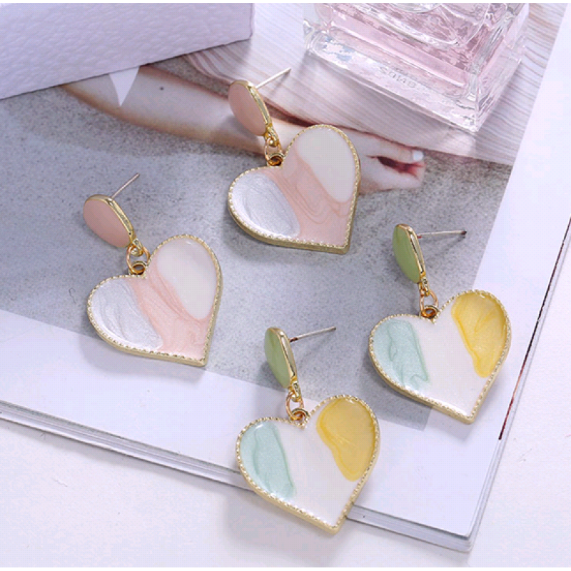 Korean Fashion Sweet Love Simple Temperament Earrings Wholesale Toppinggoods Nhsc219070