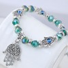 Fashion Simple Demon Eye Crystal Wild Metal Palm Pendant Personality Bracelet Wholesale Toppinggoods Nhsc219330