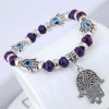 Fashion Simple Demon Eye Crystal Wild Metal Palm Pendant Personality Bracelet Wholesale Toppinggoods Nhsc219330