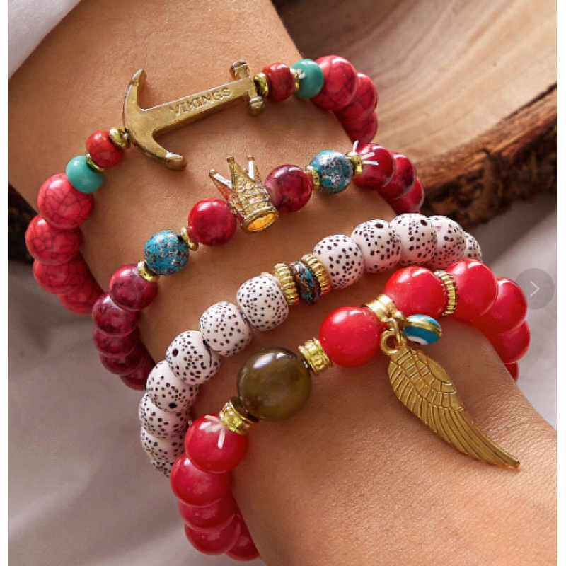Fashion Trend Simple And Versatile Multilayer Bead Temperament Bracelet Wholesale Toppinggoods Nhsc219339