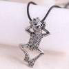 Fashion Retro Trend Mens Domineering Retro Skull Exaggerated Necklace Wholesale Toppinggoods Nhsc221084