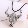 Fashion Retro Bull Head Trend Mens Domineering Retro Exaggerated Necklace Wholesale Toppinggoods Nhsc221090