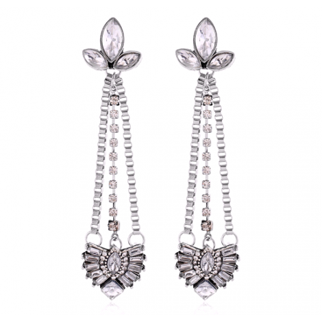 Fashion Metal Simple Flash Diamond Personality Temperament Earrings  Wholesale Toppinggoods Nhsc221631