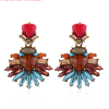 Fashion Metal Simple Color Gems Temperament Exaggerated Earrings  Wholesale Toppinggoods Nhsc221633