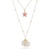 Fashion Metal Simple Seashell Accessories Double Temperament Personality Necklace Wholesale Niihaojewelry Nhsc223409