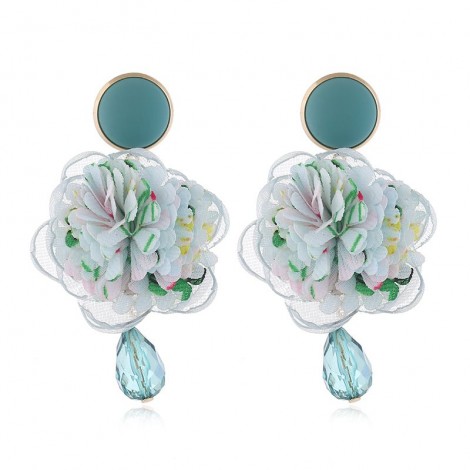 Korean Fashion Simple Idyllic Flowers Water Droplets Personality Temperament Earrings Wholesale Toppinggoods Nhsc225004