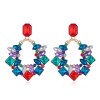 Metal Simple And Brilliant Sparkle Gems Exaggerated Stud Earrings Wholesale Toppinggoods Nhsc225007