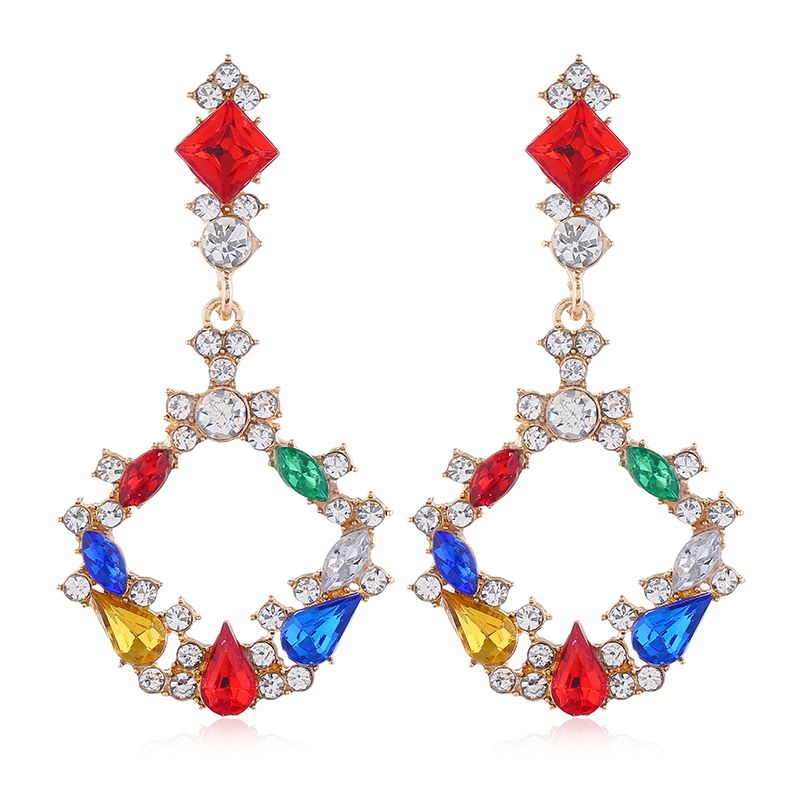 Metal Simple Circle Bright Temperament Exaggerated Earrings Wholesale Toppinggoods Nhsc225008