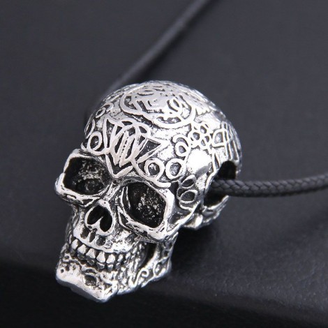 New Fashion Men Domineering Retro Skull Personality Necklace Wholesale Toppinggoods Nhsc225558