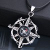 New Fashion Men Domineering Vintage Compass Personality Necklace Wholesale Toppinggoods Nhsc225560