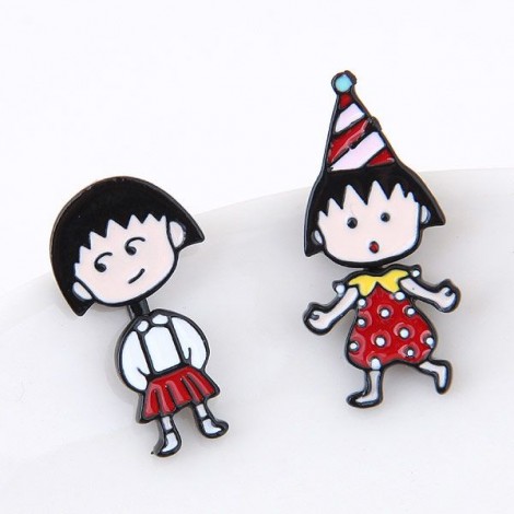 Boutique Korean Fashion Sweet Ol Cartoon Girl Cute Personality Earrings Wholesale Toppinggoods Nhsc225565