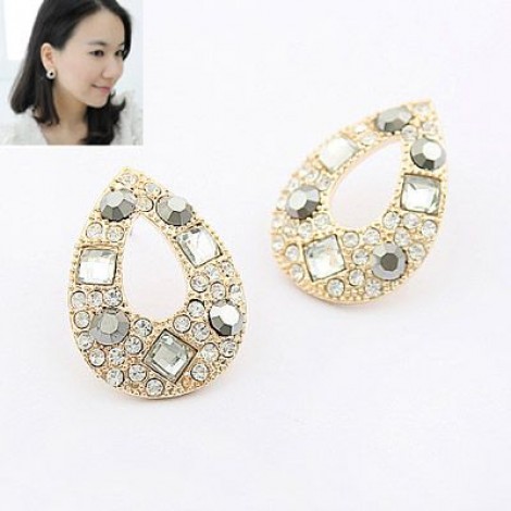 Korea  Fashion Sweet Bright Water Drop Earrings Wholesale Toppinggoods Nhsc225570
