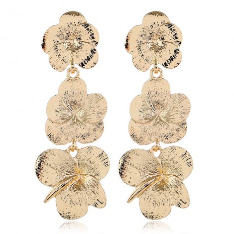Fashion Metal Jane Flower Clean Temperament Earrings Wholesale Toppinggoods Nhsc225574