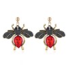 Metal Simple Shine Gemstone Ladybug Fashion Temperament Exaggerated Earrings Wholesale Toppinggoods Nhsc225576