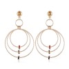 Fashion Simple And Versatile Multicircle Exaggerated Earrings Wholesale Toppinggoods Nhsc226298