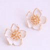 Korean Earrings Wholesale Fashion Sweet Flower Personality Earrings Nhsc228748