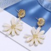 925 Silver Post High Quality Fashion Metal Crystal Daisy Stud Earrings  Wholesale Toppinggoods Nhsc231824